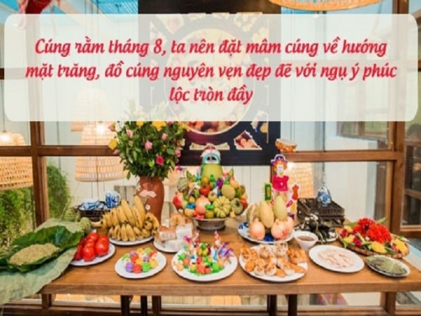 Những điều cấm kỵ khi cúng rằm tháng 8 và chuẩn bị mâm lễ