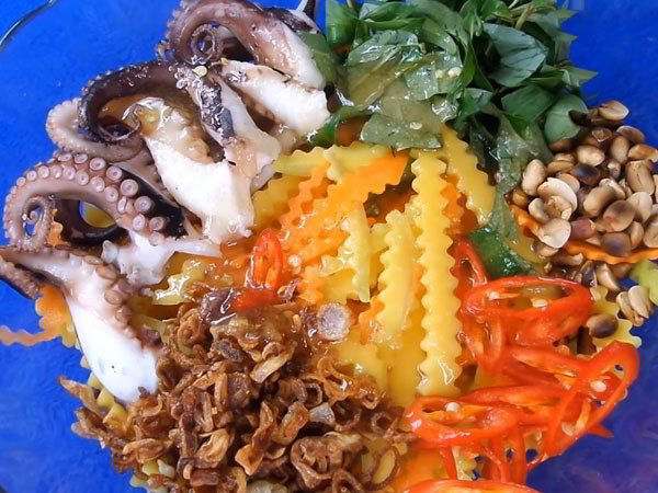 Gỏi bạch tuộc xoài xanh – món nhậu chống ngán hiệu quả