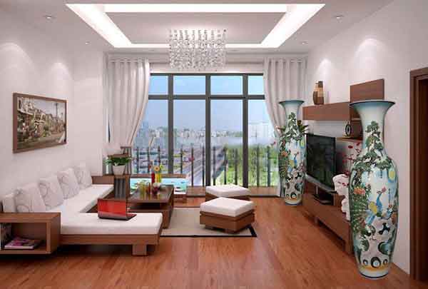 Cách bố trí lộc bình trong phòng khách chuẩn phong thủy
